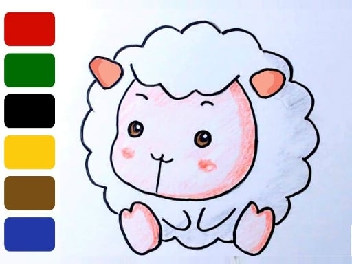 Baby sheep ColoringBook