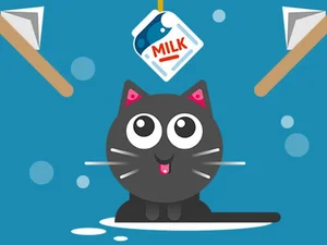 The Cat Drink Milk