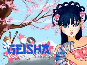 Geisha make up and dress up