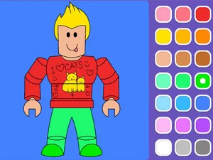 Roblox Coloring Game