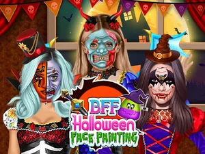 BFF Halloween Face Painting